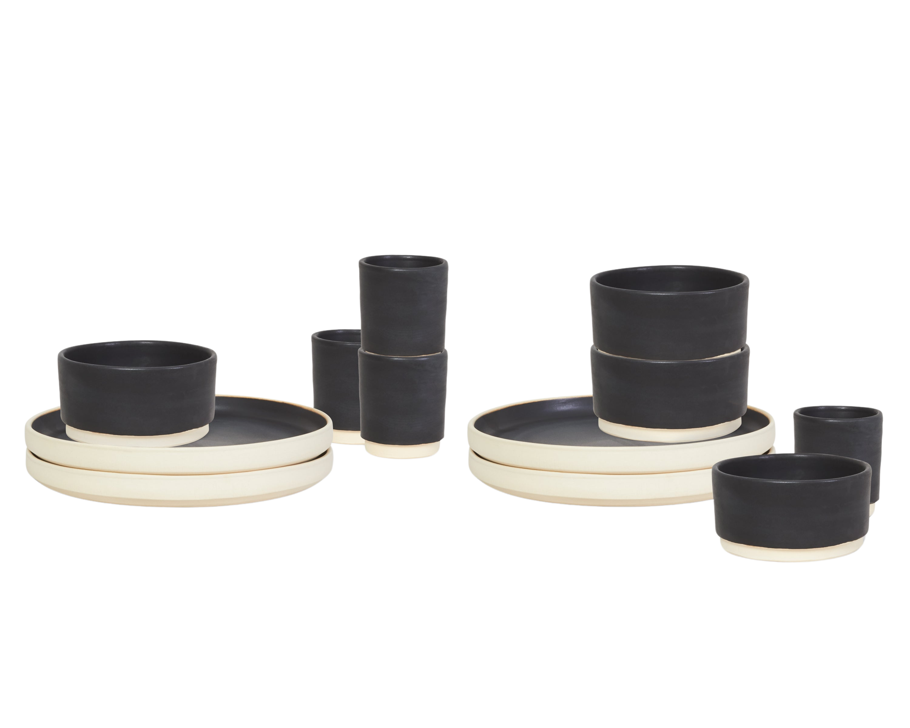 frama Otto Ceramic Tableware Set I Dinner | Black