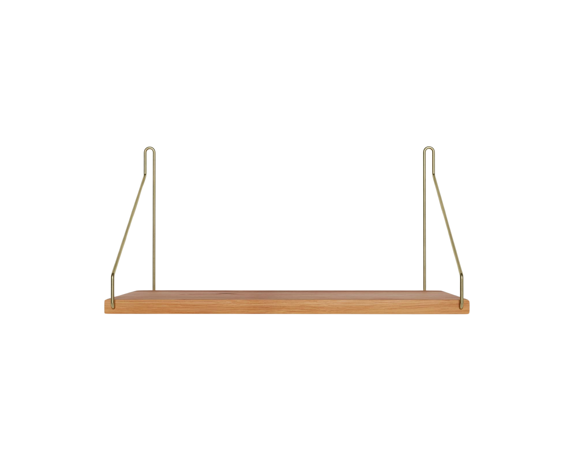 frama Single Shelf | Natural Oak / Brass | D20 / W40