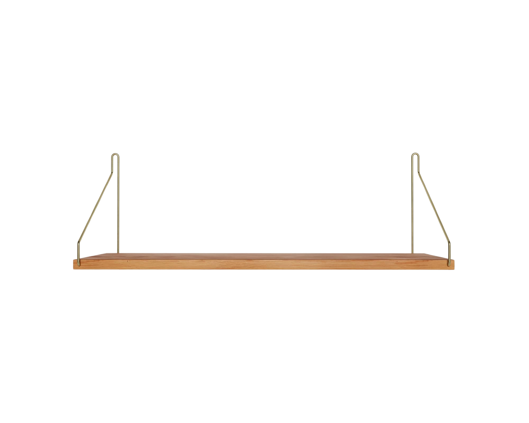 frama Single Shelf | Natural Oak / Brass | D20 / W60