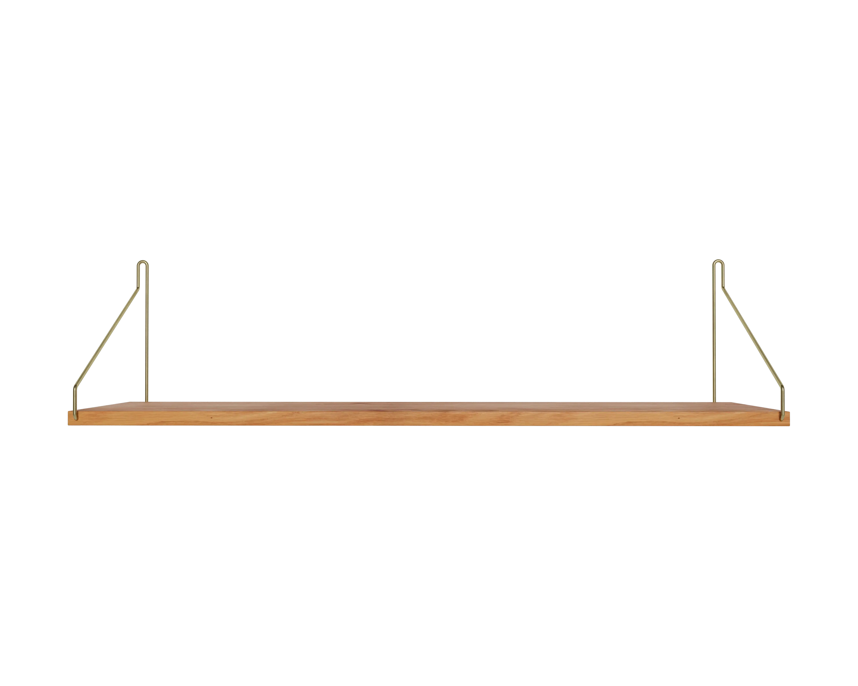 frama Single Shelf | Natural Oak / Brass | D20 / W80