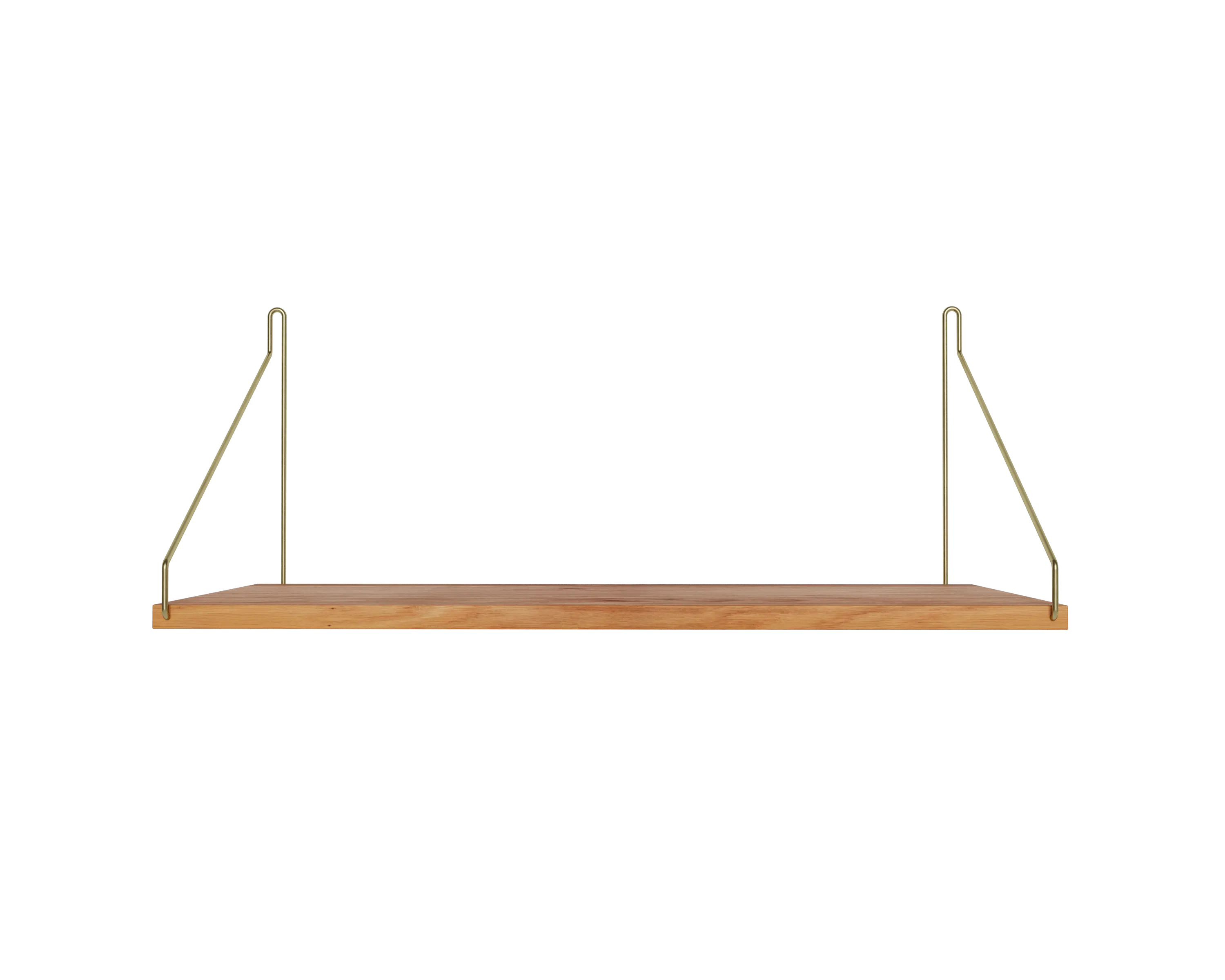 frama Single Shelf | Natural Oak / Brass | D27 / W60