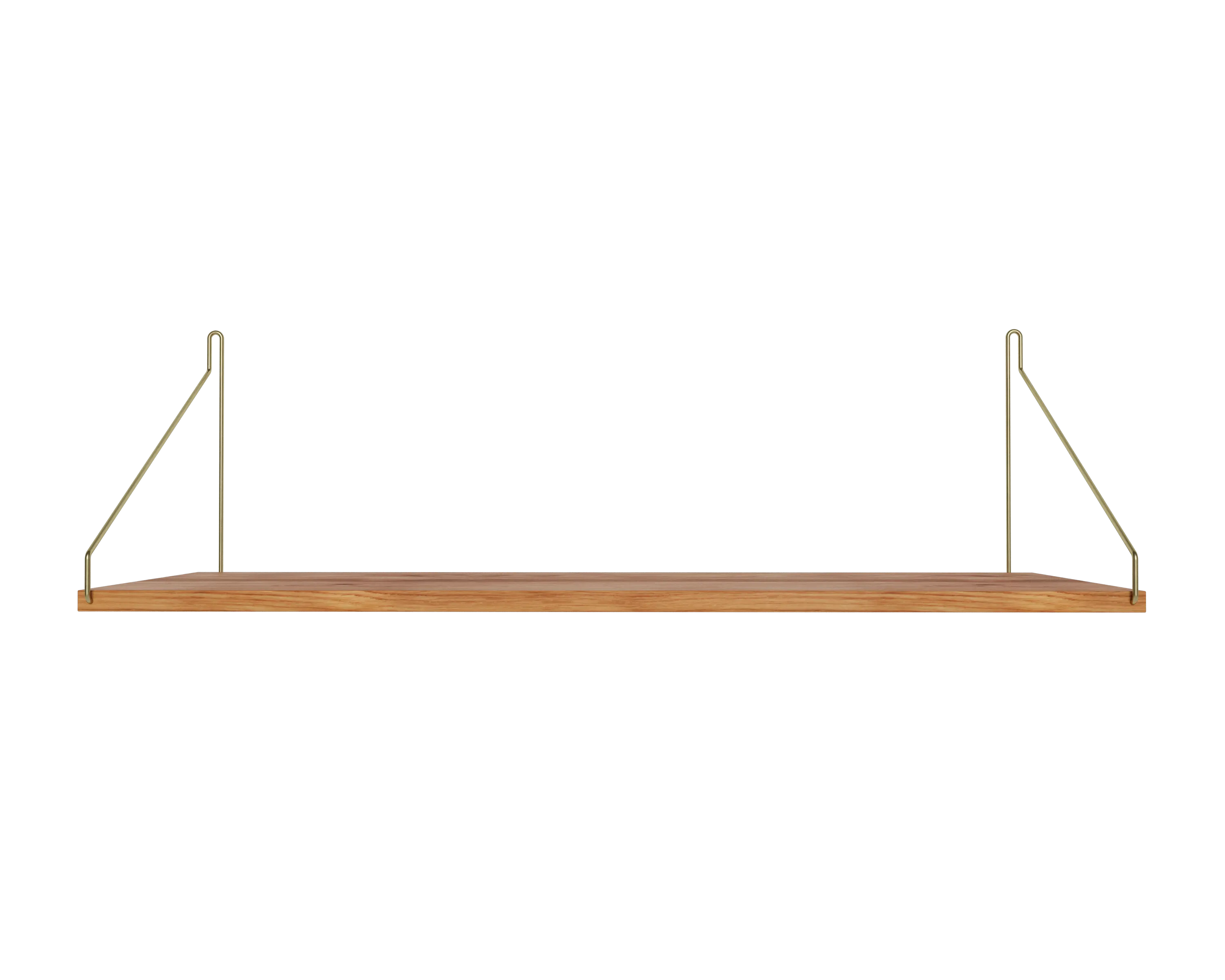 frama Single Shelf | Natural Oak / Brass | D27 / W80