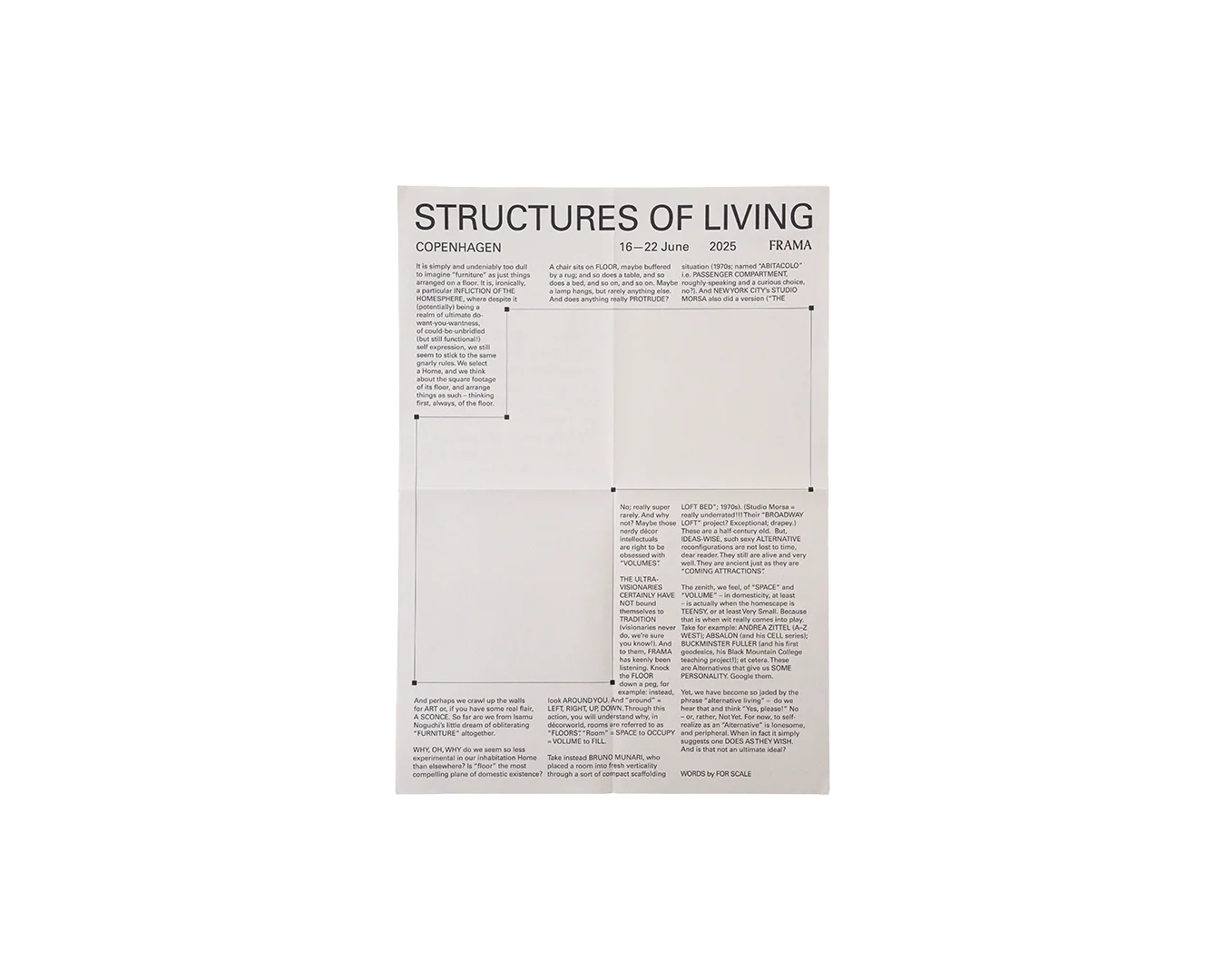 frama Structures of Living Poster
