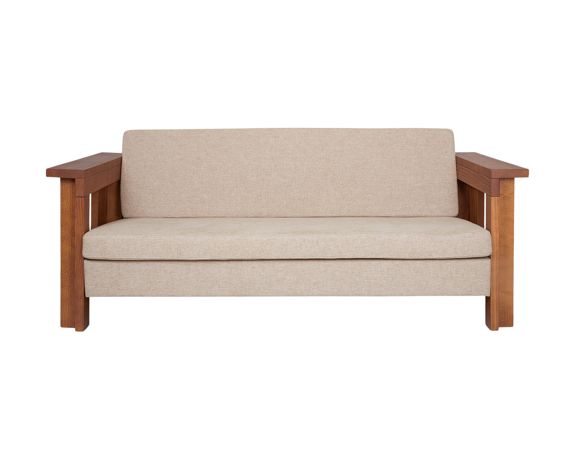 frama Symmetry Couch | Ash Wood / Oat Fabric
