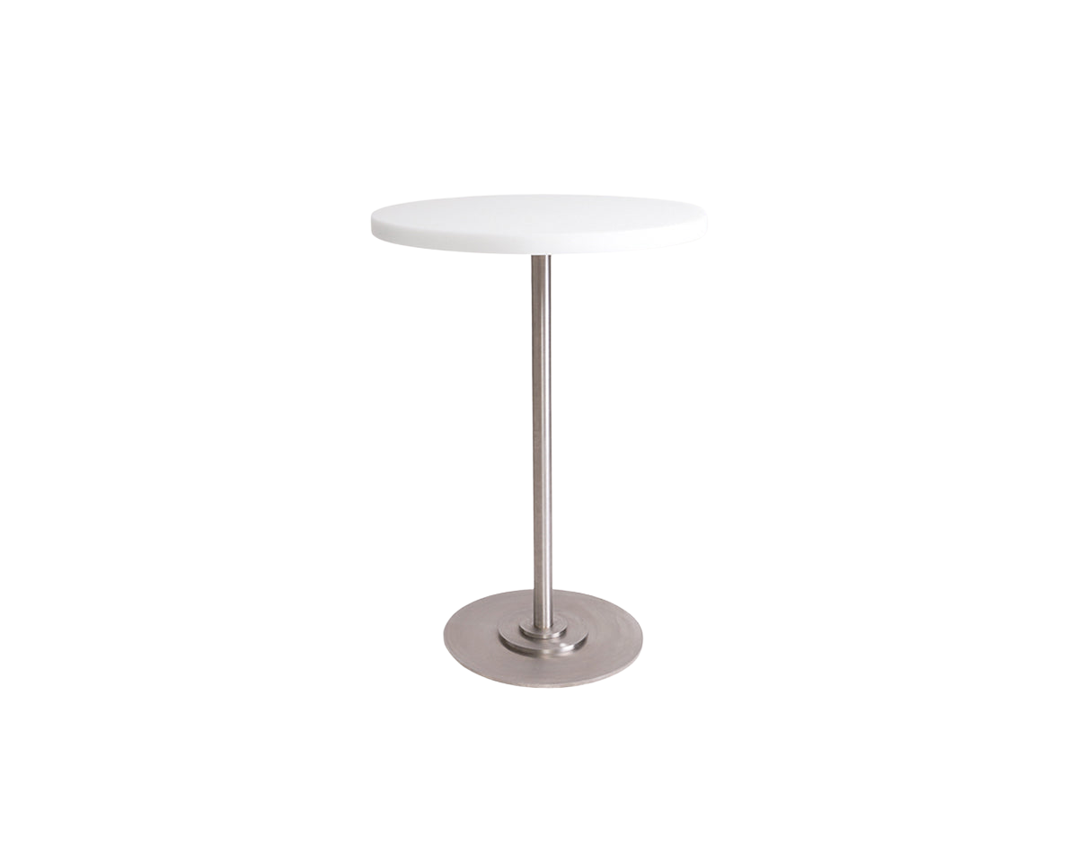 frama Table 57 | White / Stainless Steel | Ø55