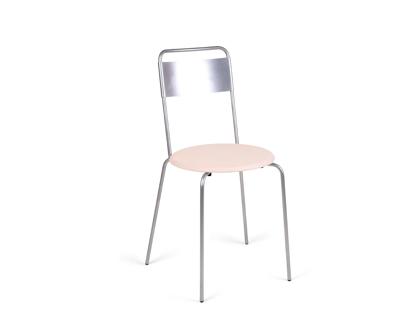 frama Petit Rond Chair | Stainless Steel / Leather Seat
