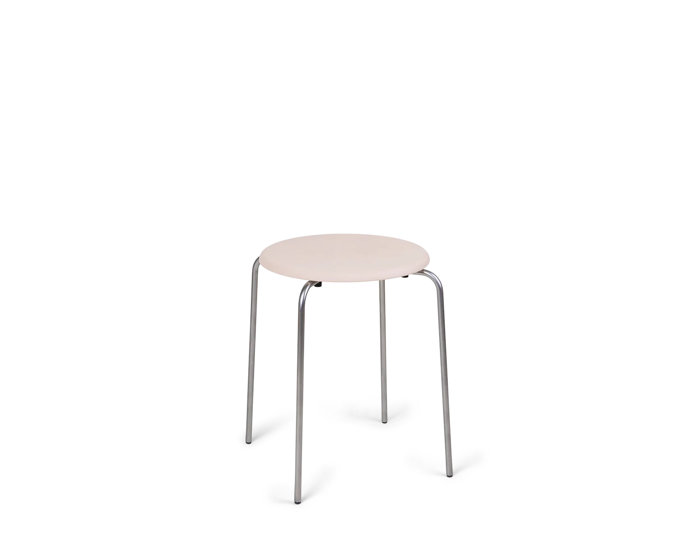 frama Petit Rond Stool | Stainless Steel / Leather Seat