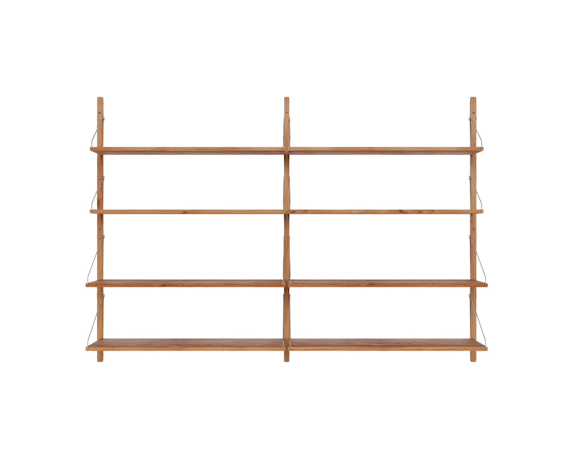 frama Shelf Library Double Section | Natural Oak | H114.8 / W80