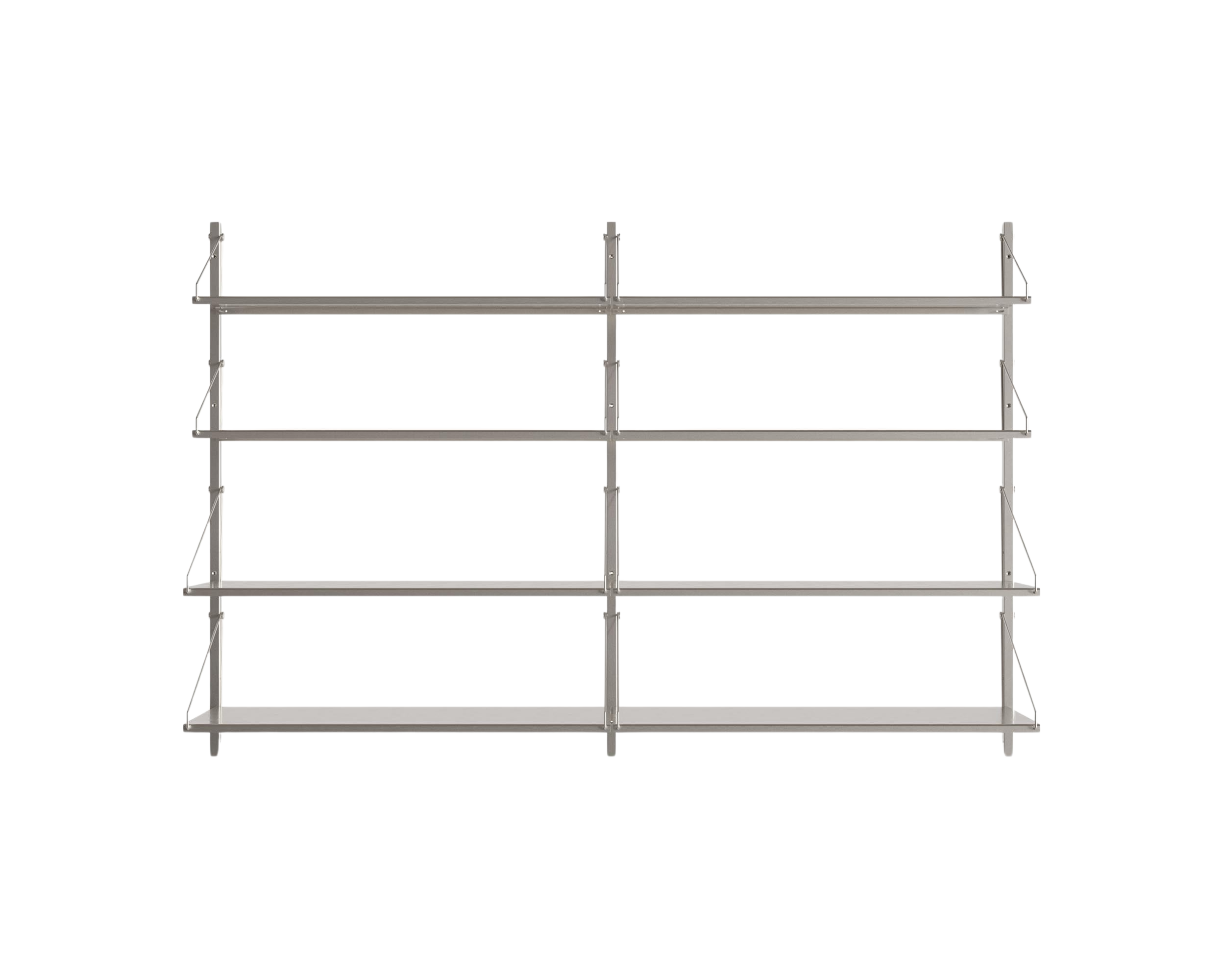 frama Shelf Library Double Section | Stainless Steel | H108.4 / W80