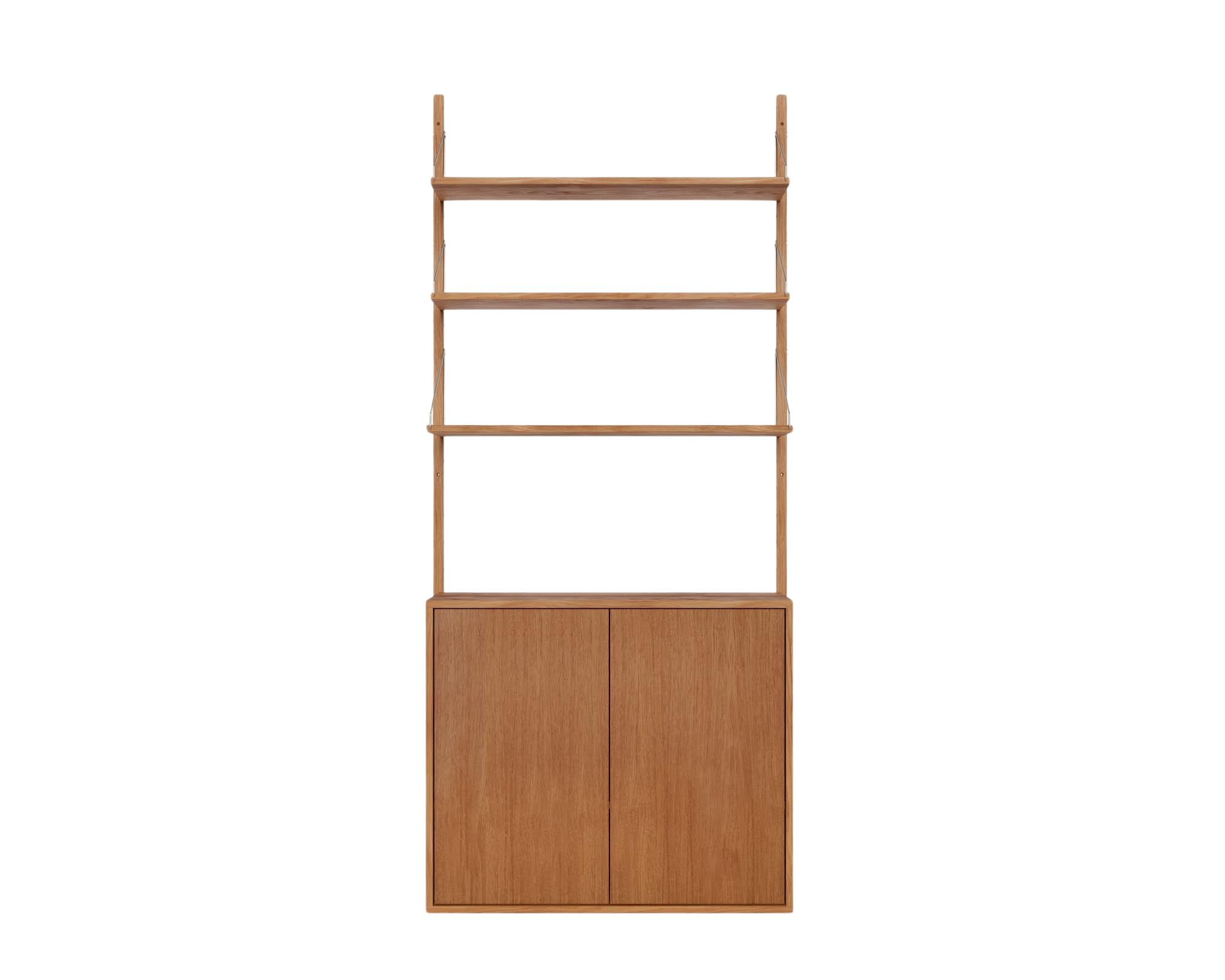 frama Shelf Library Medium Cabinet Section | Natural Oak | H185.2 / W80