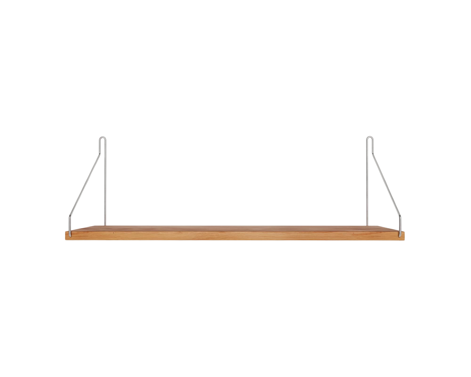 frama Single Shelf | Natural Oak / Stainless Steel | D20 / W60
