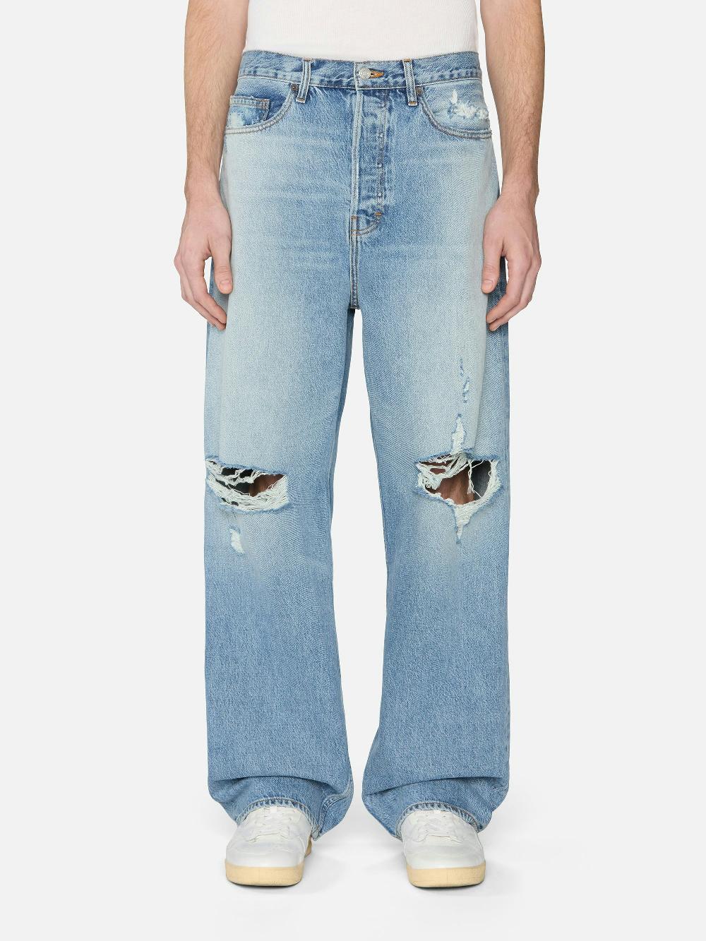 Frame Baggy Jean In Effortless Destructed