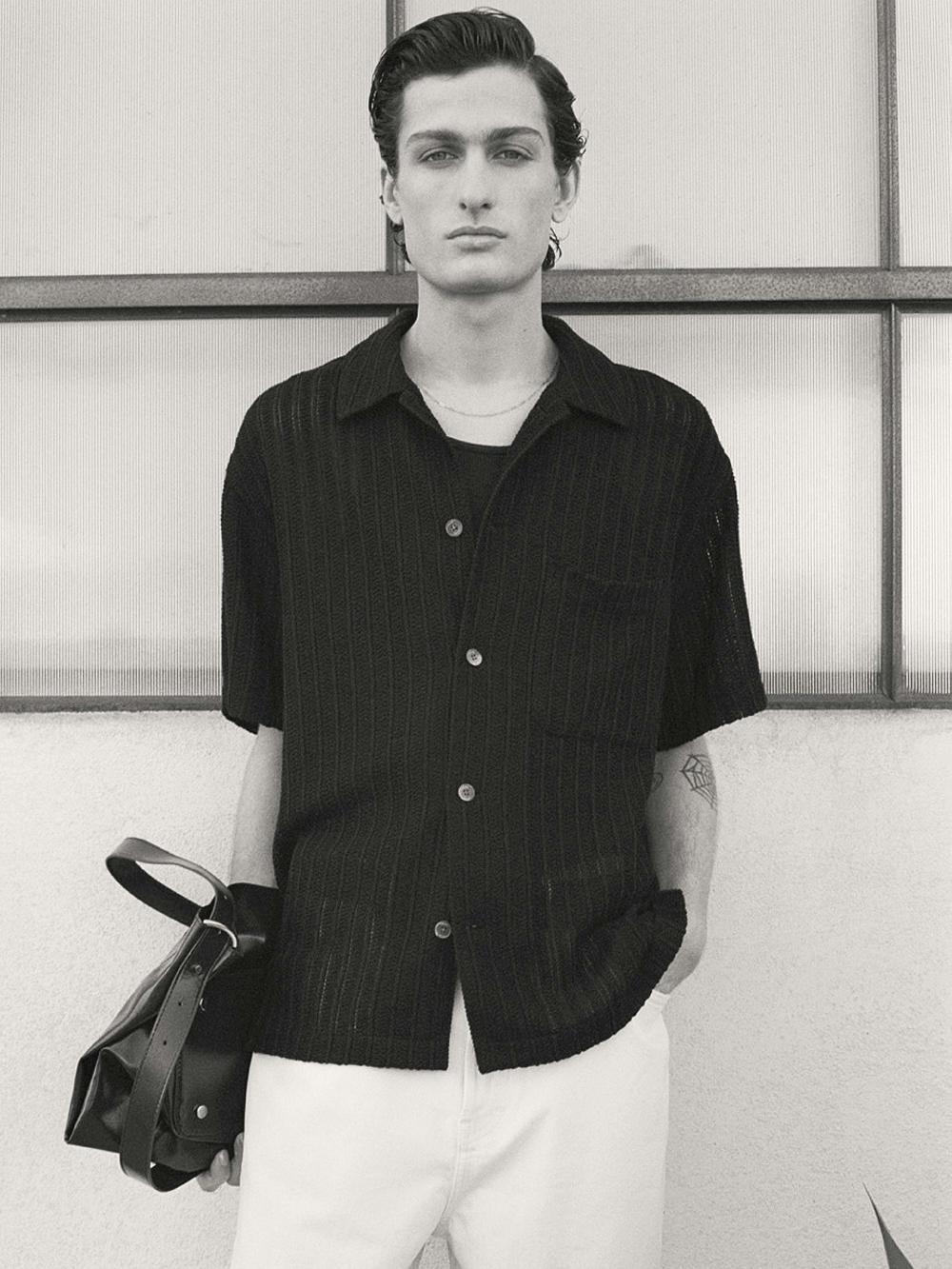 Frame Baggy Jean In Off White Grind