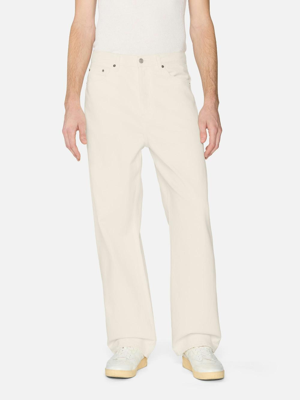 Frame Baggy Jean In Off White Grind