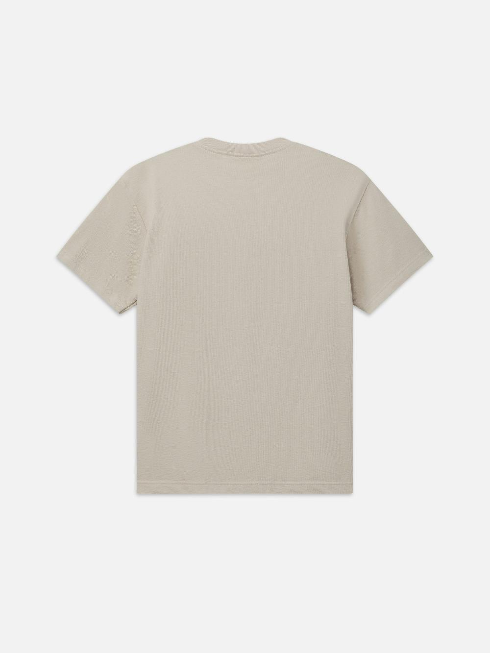 Frame Boxy Textured Tee In Off White