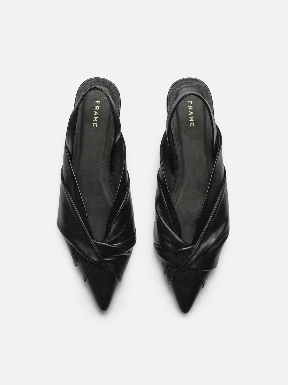 Frame Camille Slingback Flat In Black