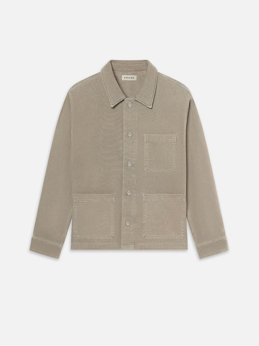 frame Canvas Chore Coat in Vintage Khaki