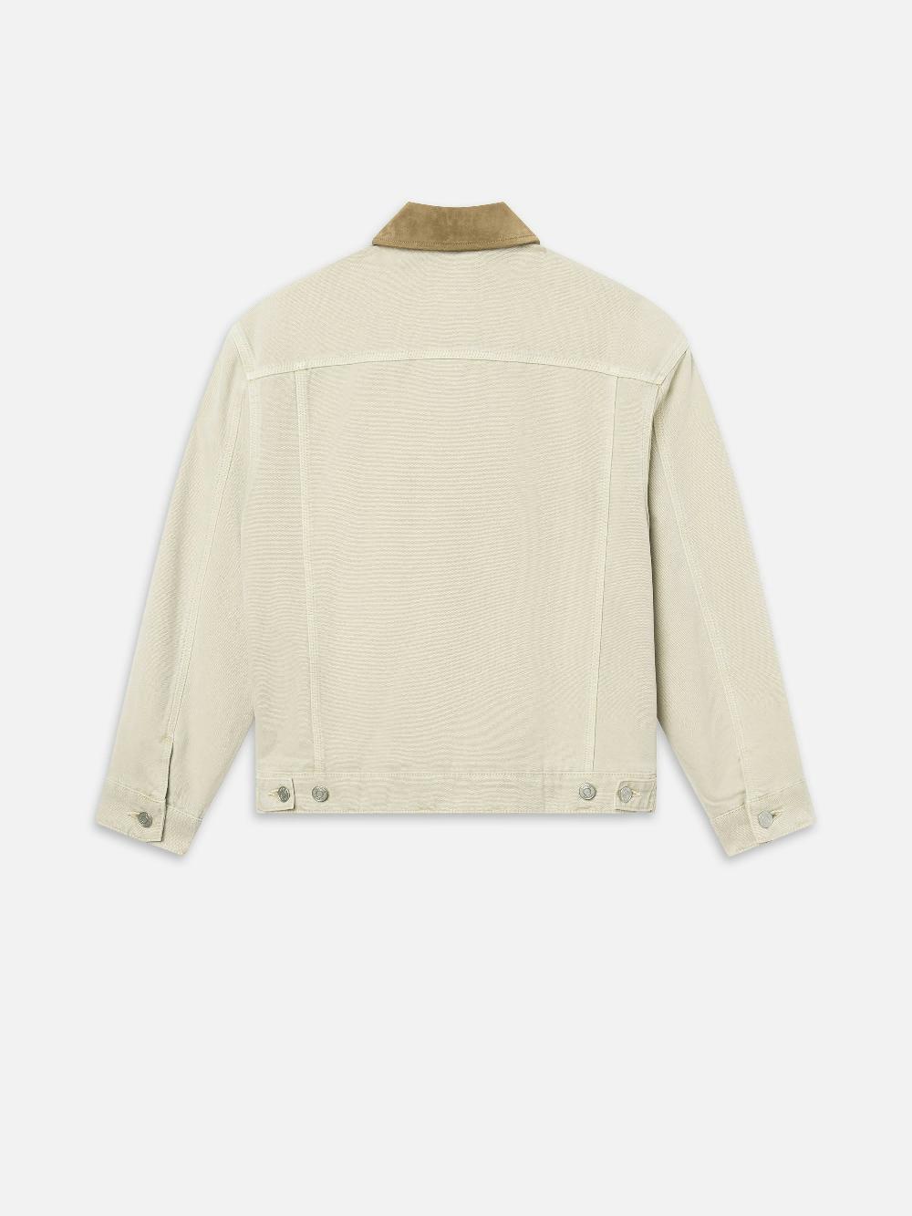 Frame Canvas Utility Jacket In Beach Sand