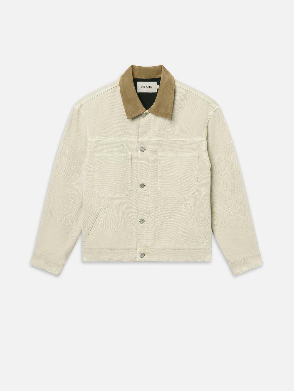 frame Canvas Utility Jacket in Beach Sand