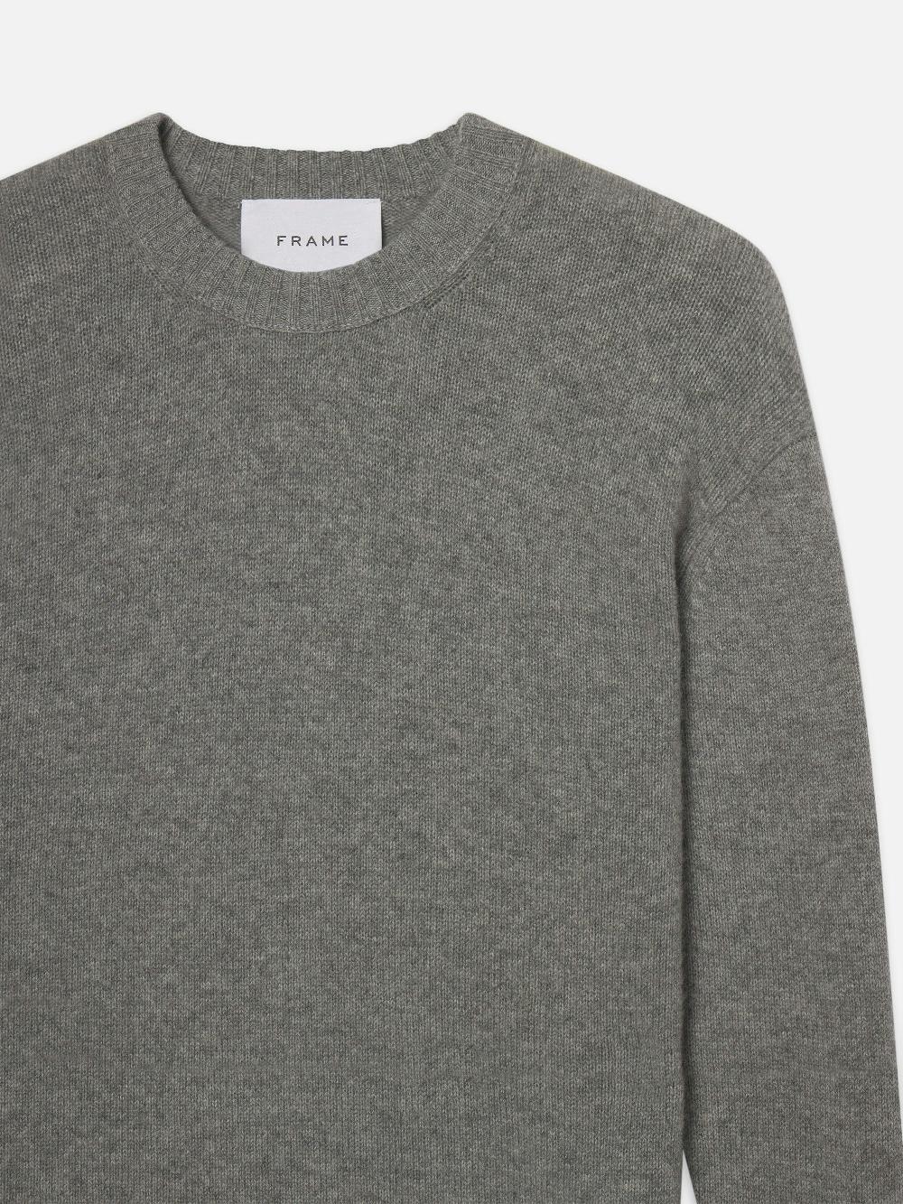 Frame Cashmere Crewneck Sweater In Gris