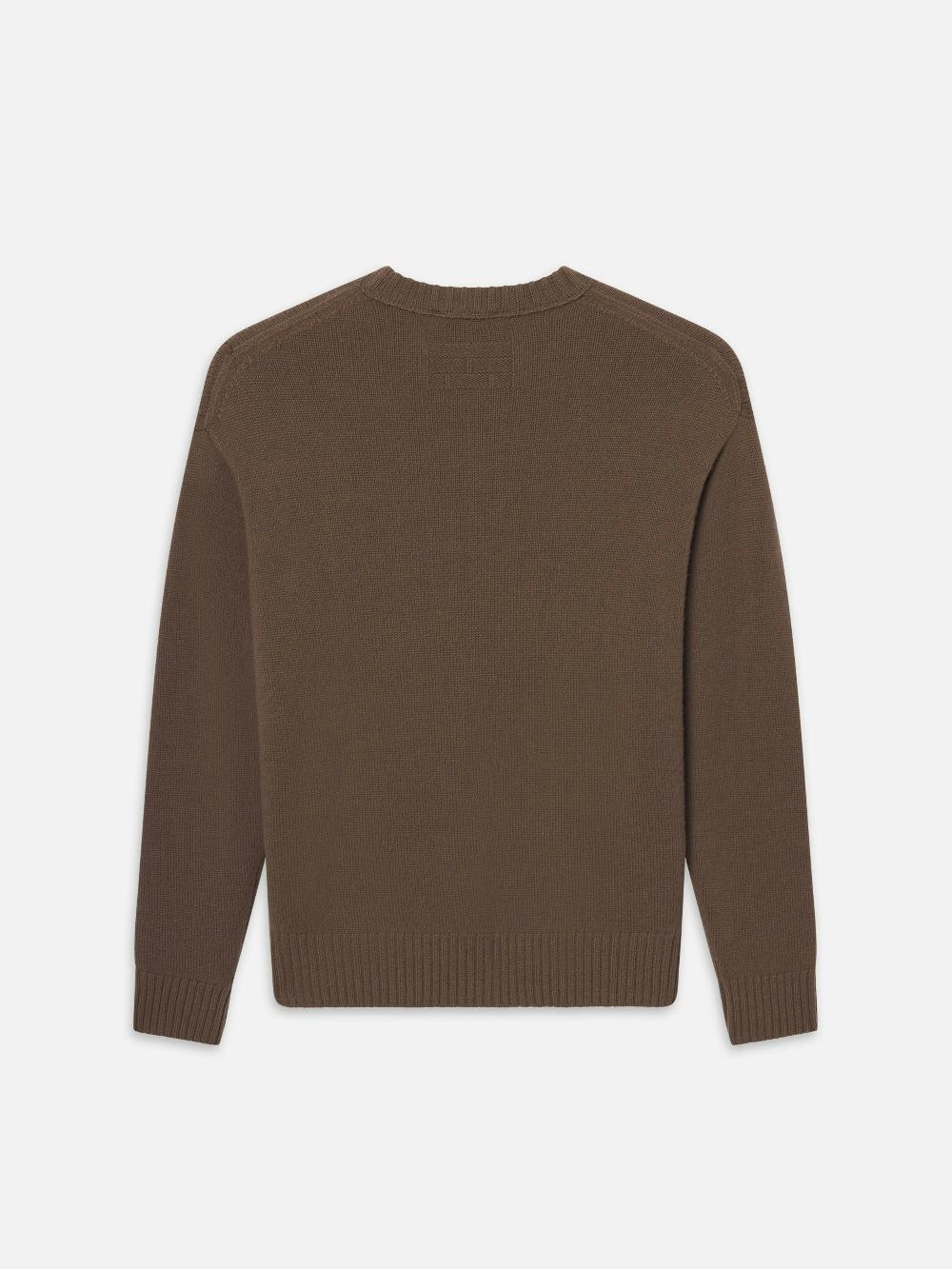 Frame Cashmere Crewneck Sweater In Latte Brown