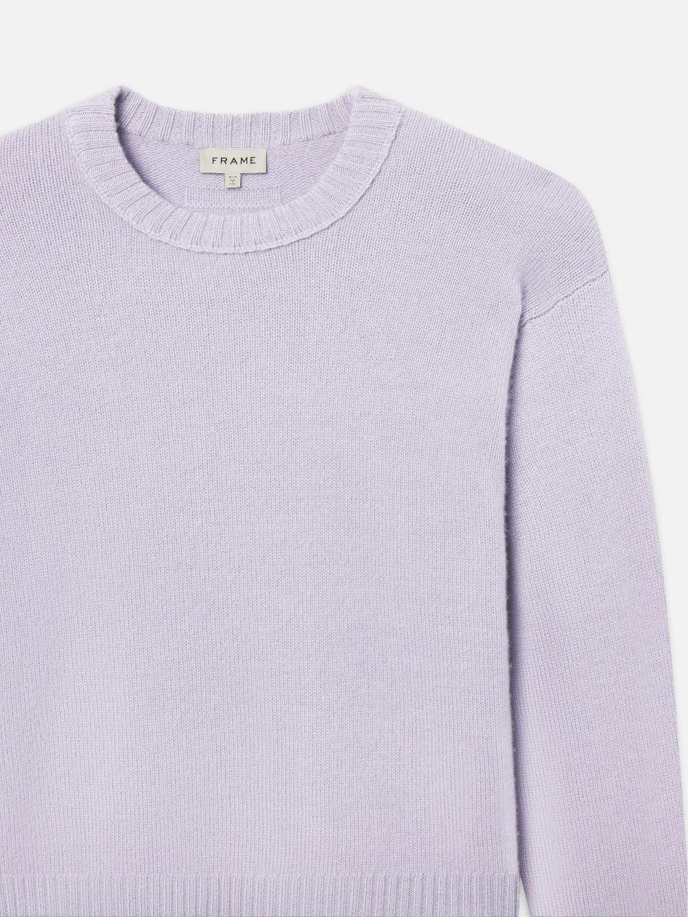 Frame Cashmere Crewneck Sweater In Old Lavender