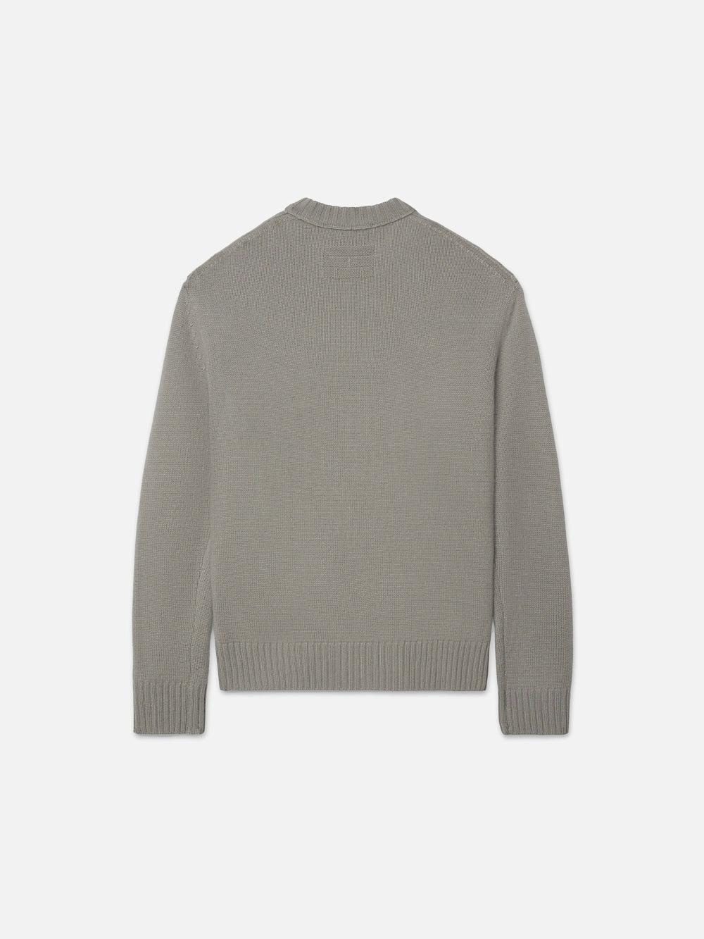 Frame Cashmere Crewneck Sweater In Stone Beige