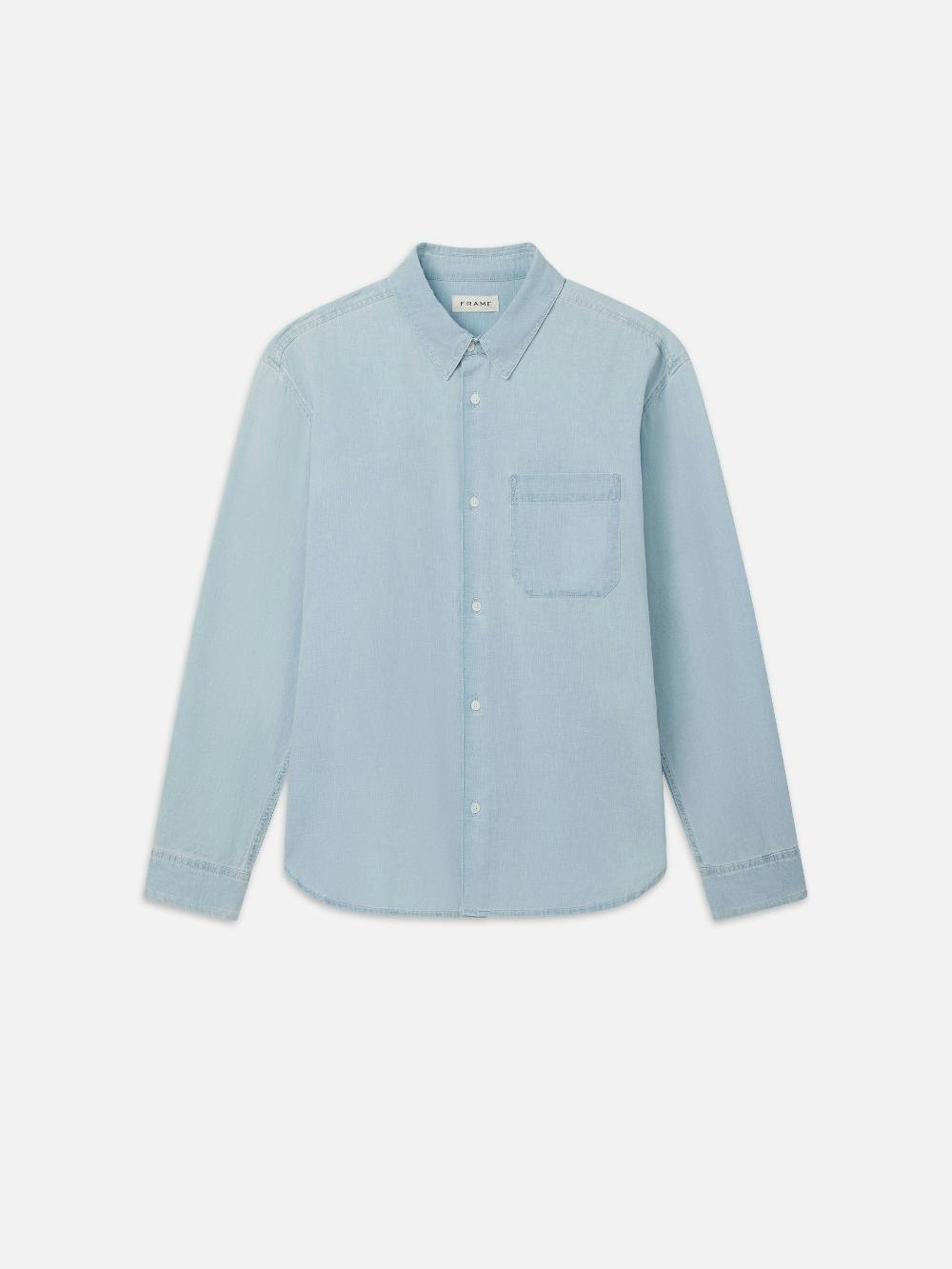 frame Chambray Shirt in Herald