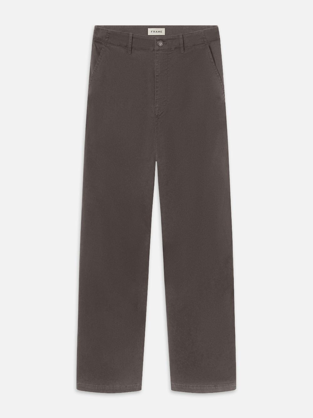 frame Cotton Chino Pants in Dark Chocolate