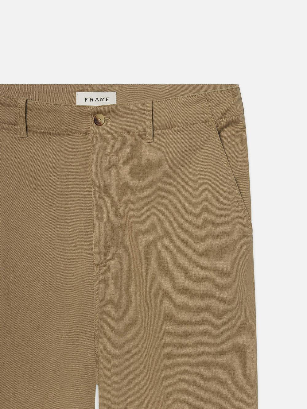 Frame Cotton Chino Pants In French Beige