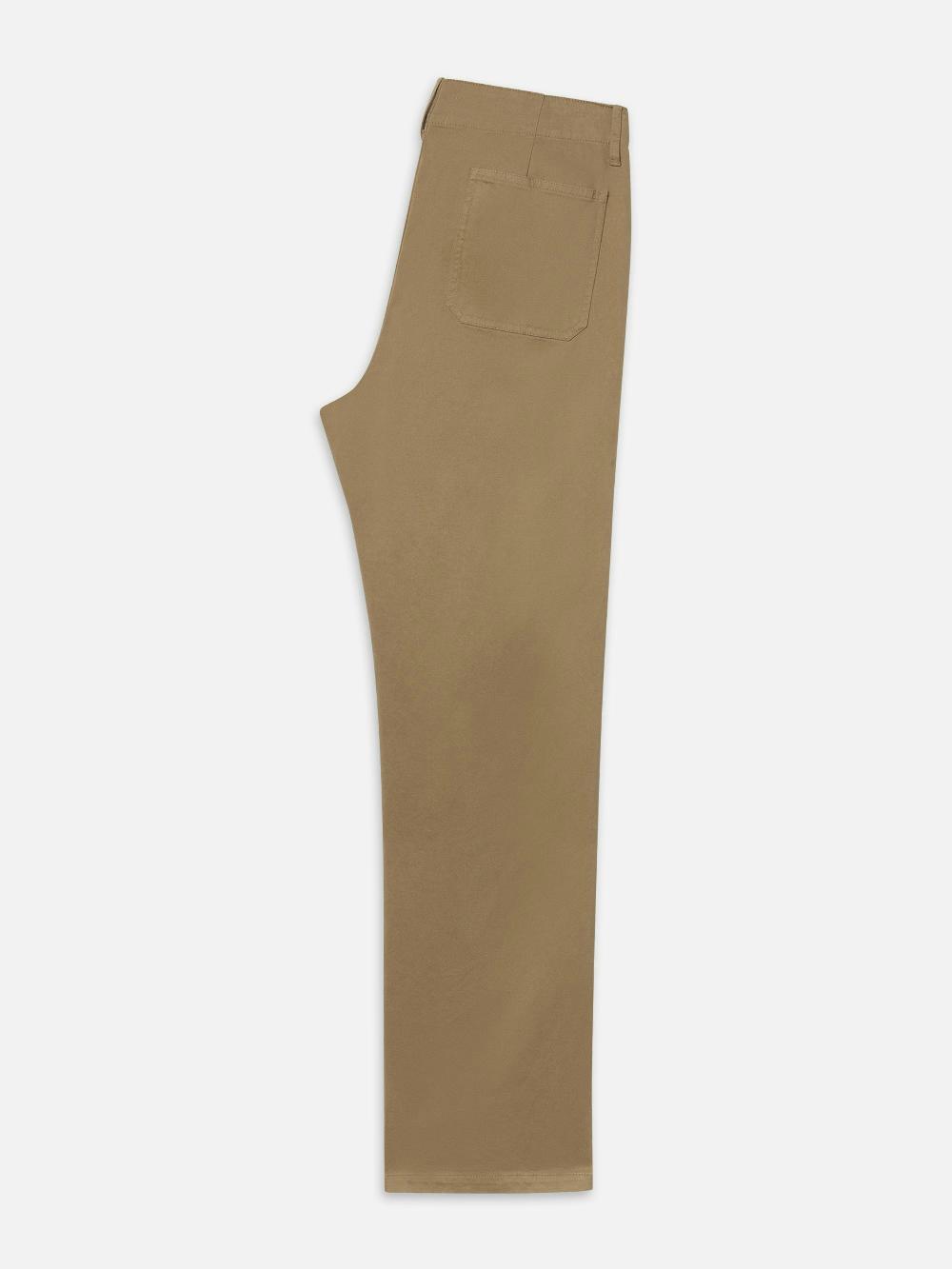 Frame Cotton Chino Pants In French Beige