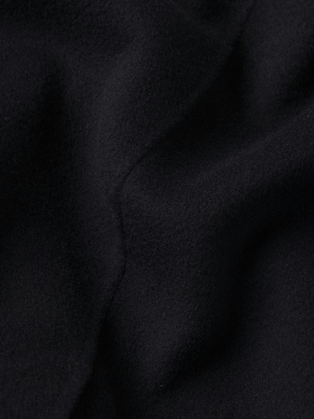 Frame Double Face Wool Overcoat In Dark Navy