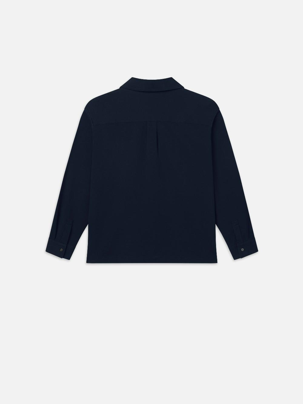 Frame Duo Fold Relaxed Shirt In Navy