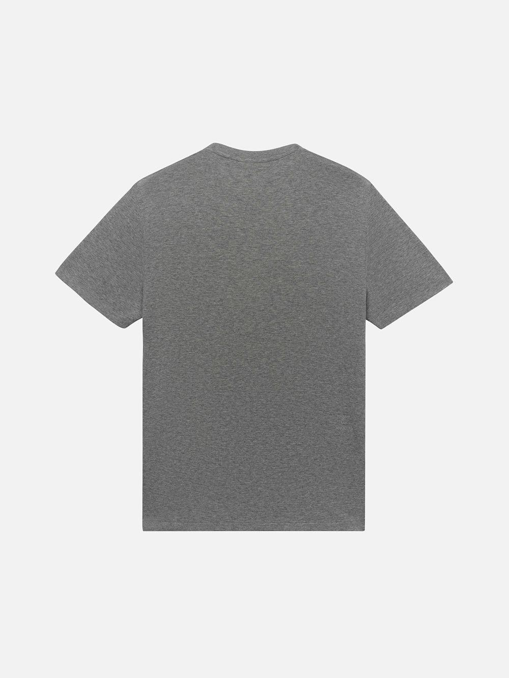 Frame Duo Fold Tee In Heather Grey