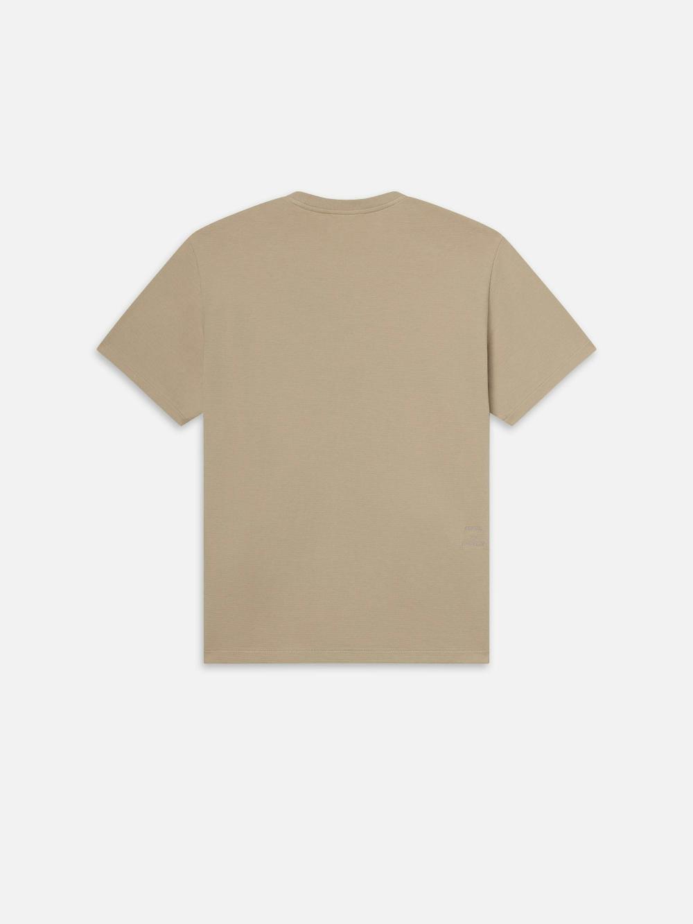Frame Duo Fold Tee In Light Beige