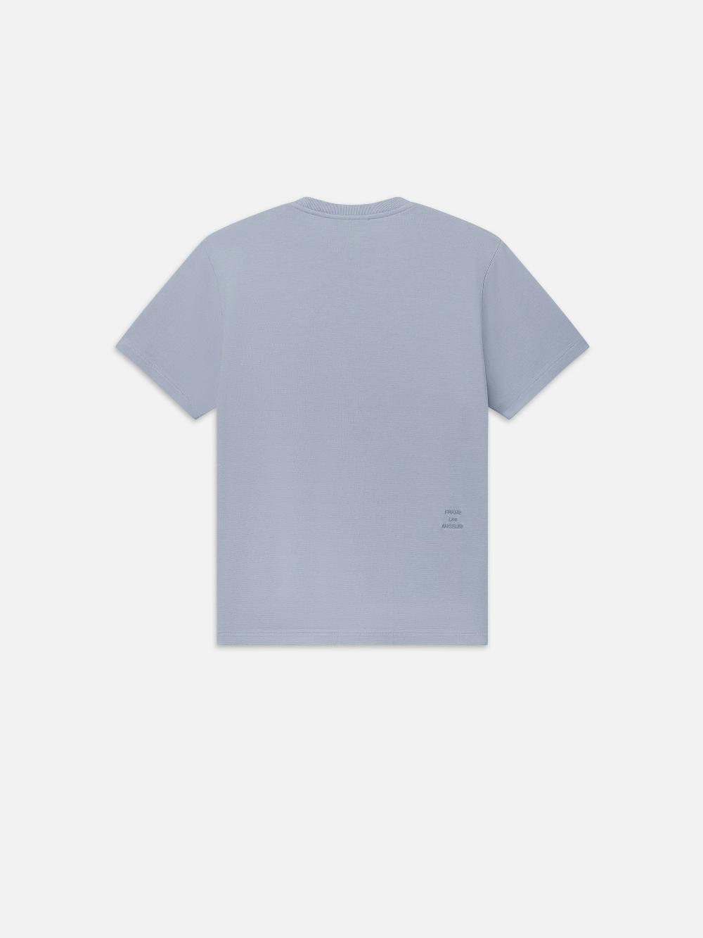 Frame Duo Fold Tee In Soft Blue