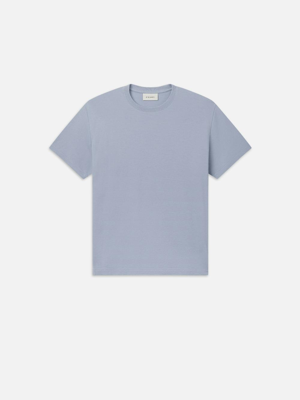 frame Duo Fold Tee in Soft Blue