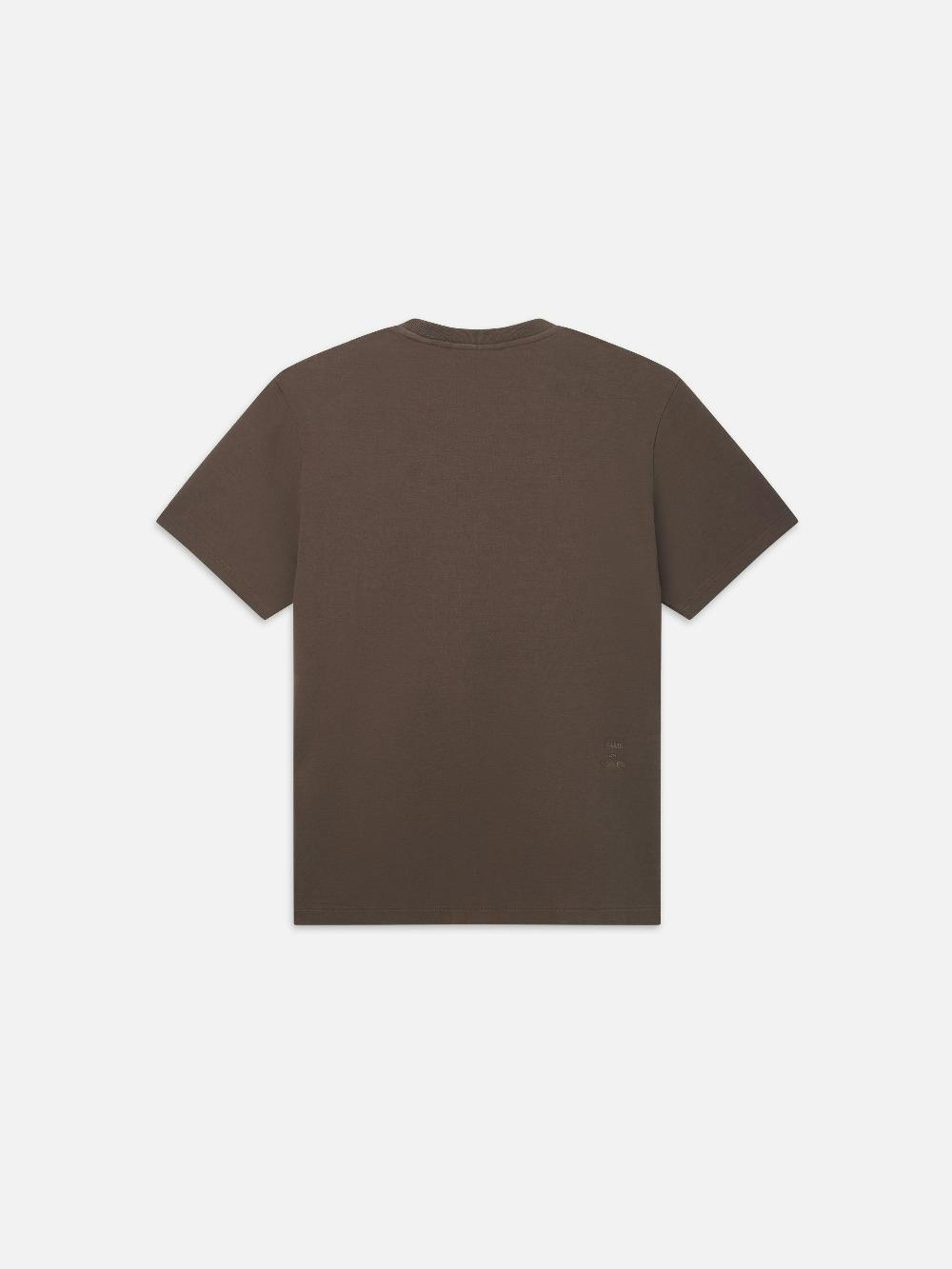 Frame Duo Fold Tee In Taupe