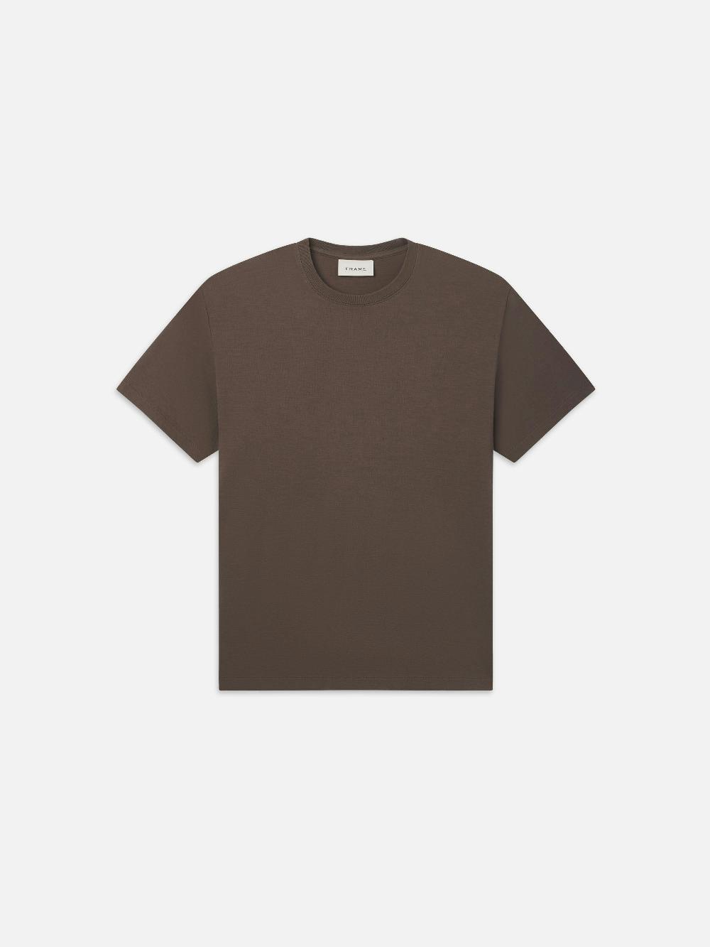 frame Duo Fold Tee in Taupe