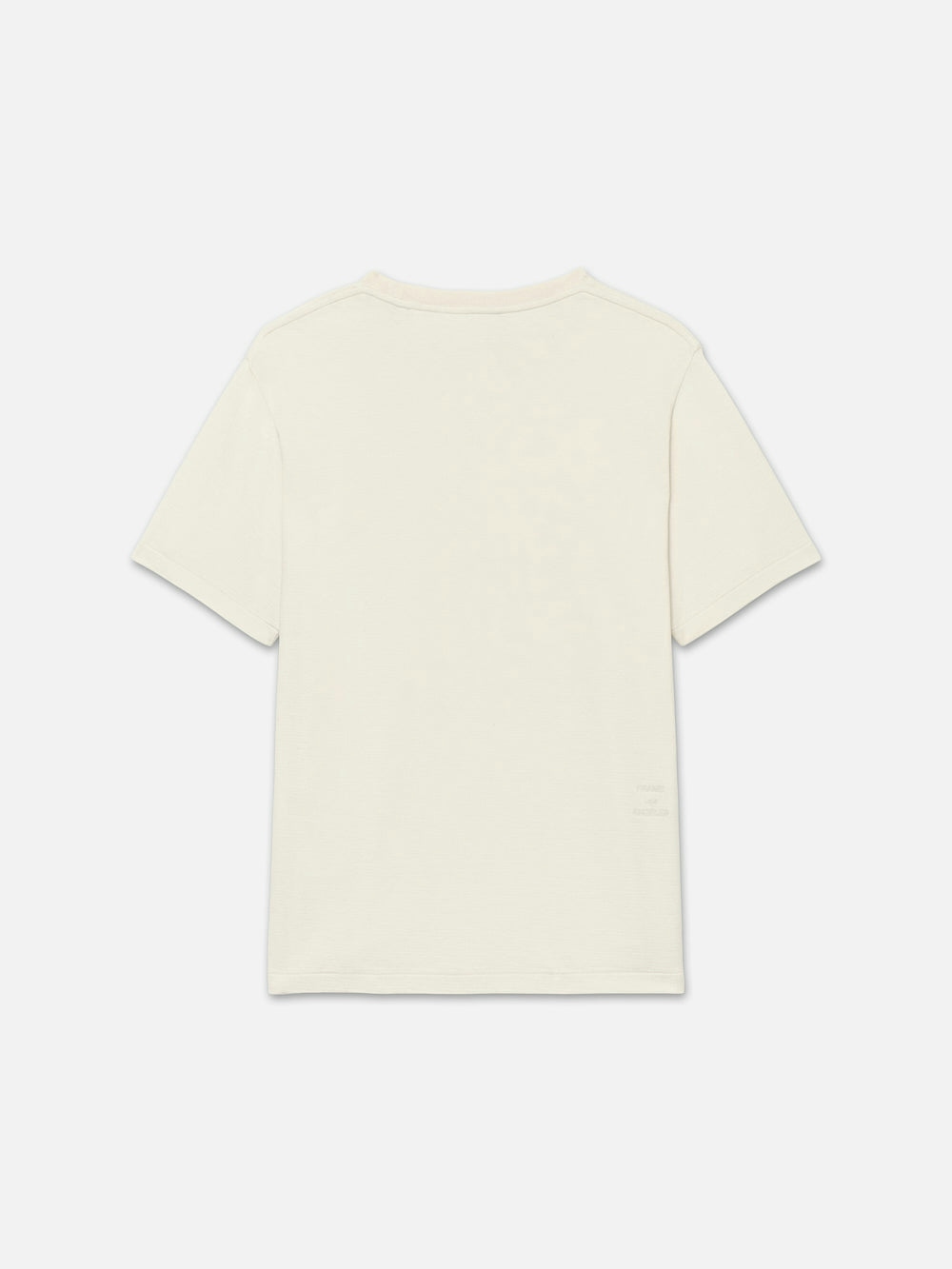 Frame Duo Fold Tee In White Sand