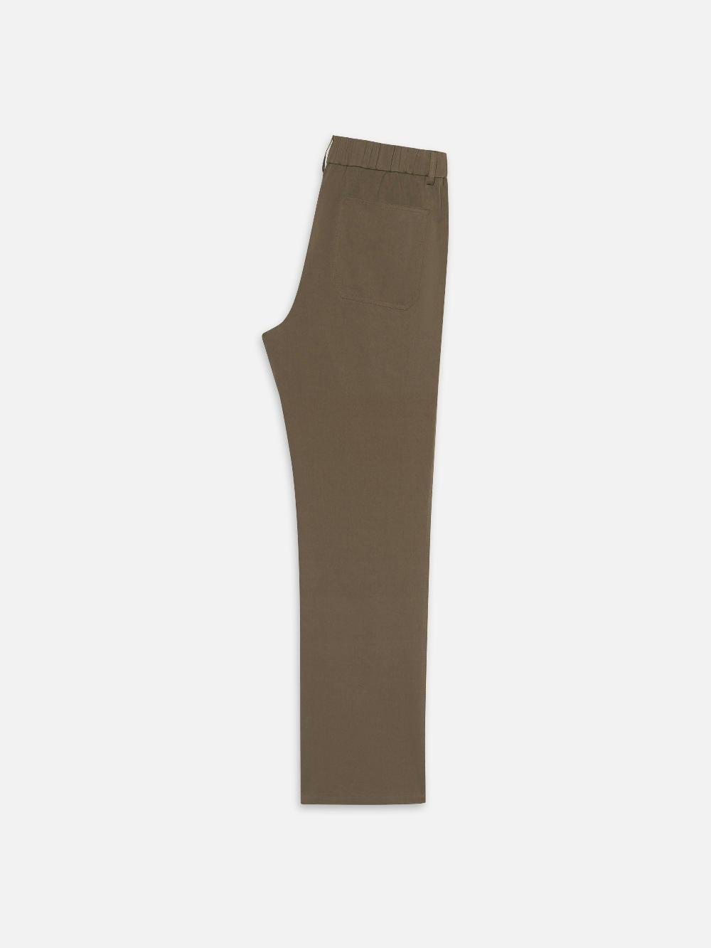 Frame Easy Trousers In Dark Brown