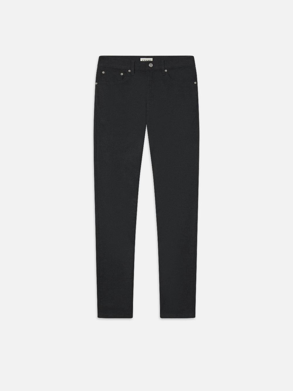 frame Flannel Modern Straight in Charcoal