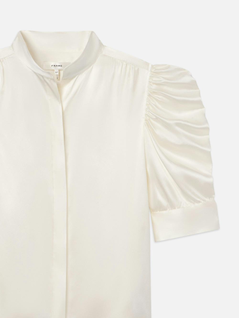 Frame Gillian Top In Off White