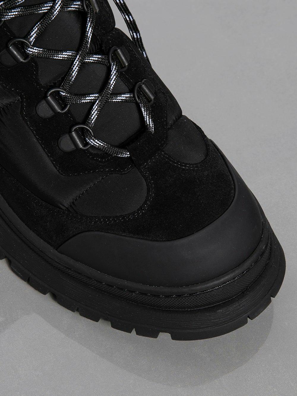 Frame Hiking Lug Sole Boot In Noir
