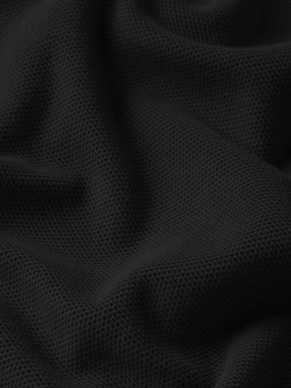 Frame Jacquard Polo In Black