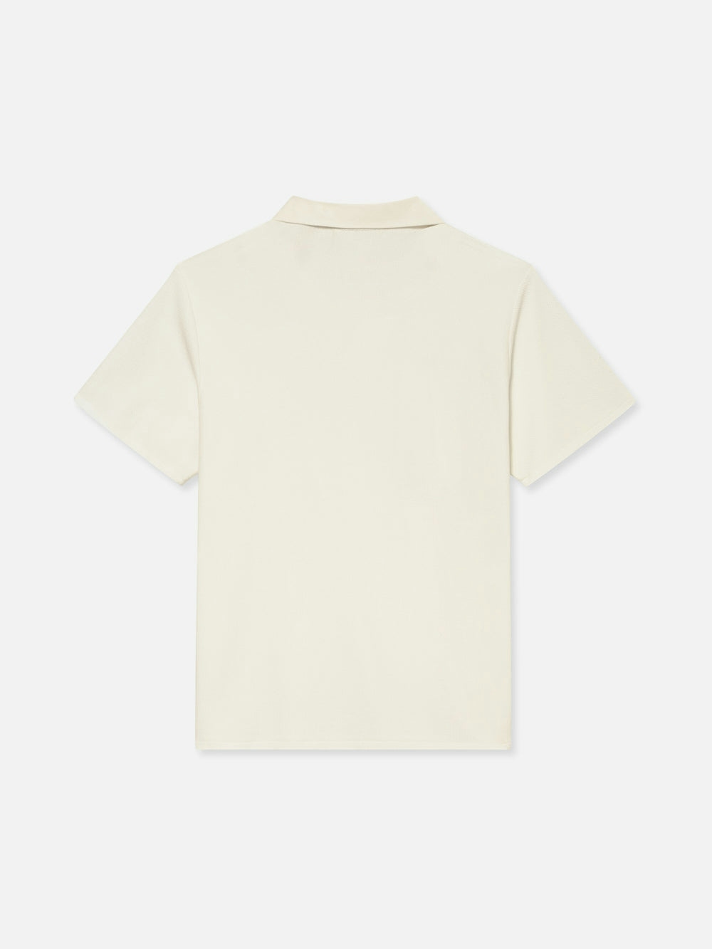 Frame Jacquard Polo In Off White