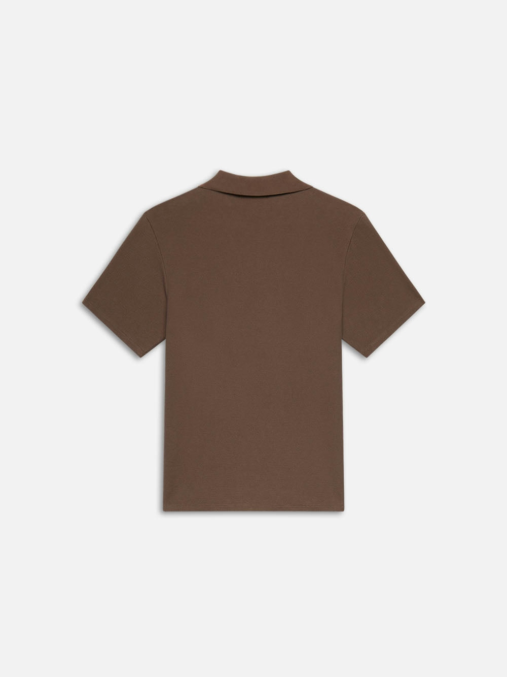 Frame Jacquard Polo In Soft Mocha