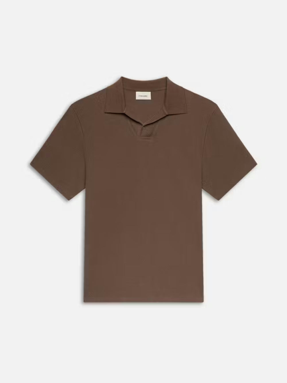 frame Jacquard Polo in Soft Mocha