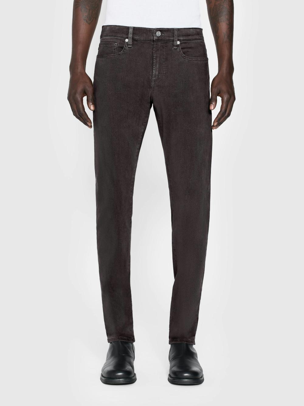 Frame L'Homme Slim Brushed Twill In Slate Gray