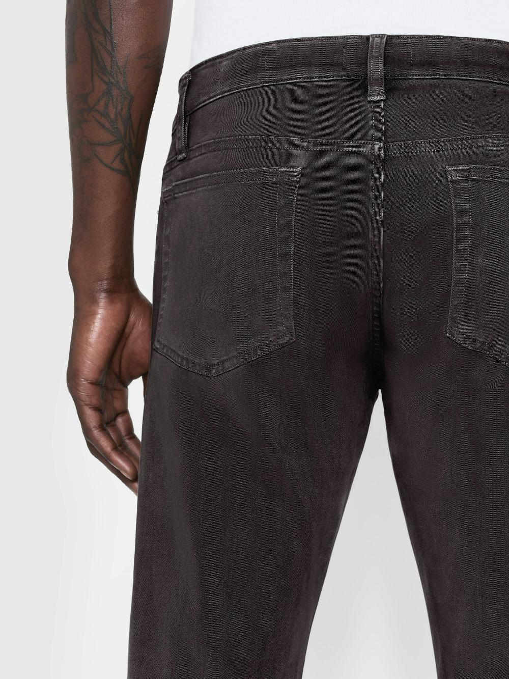 Frame L'Homme Slim Brushed Twill In Slate Gray